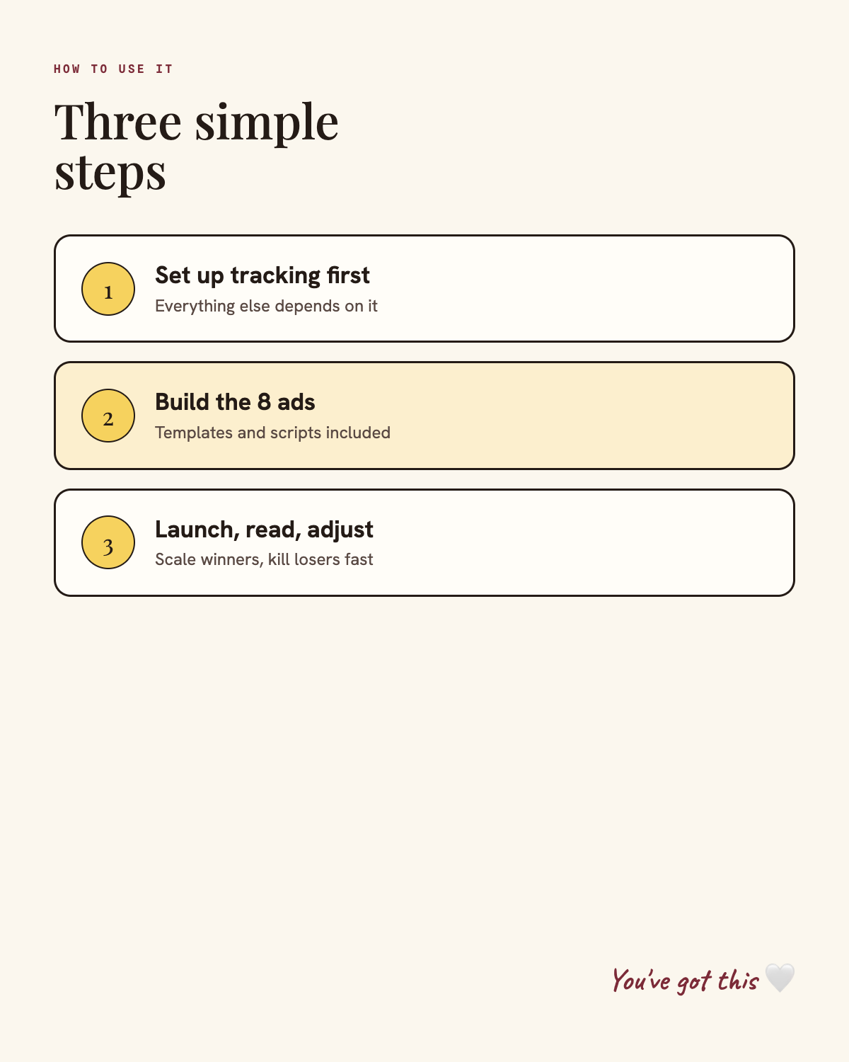 How to use the Meta Ads course