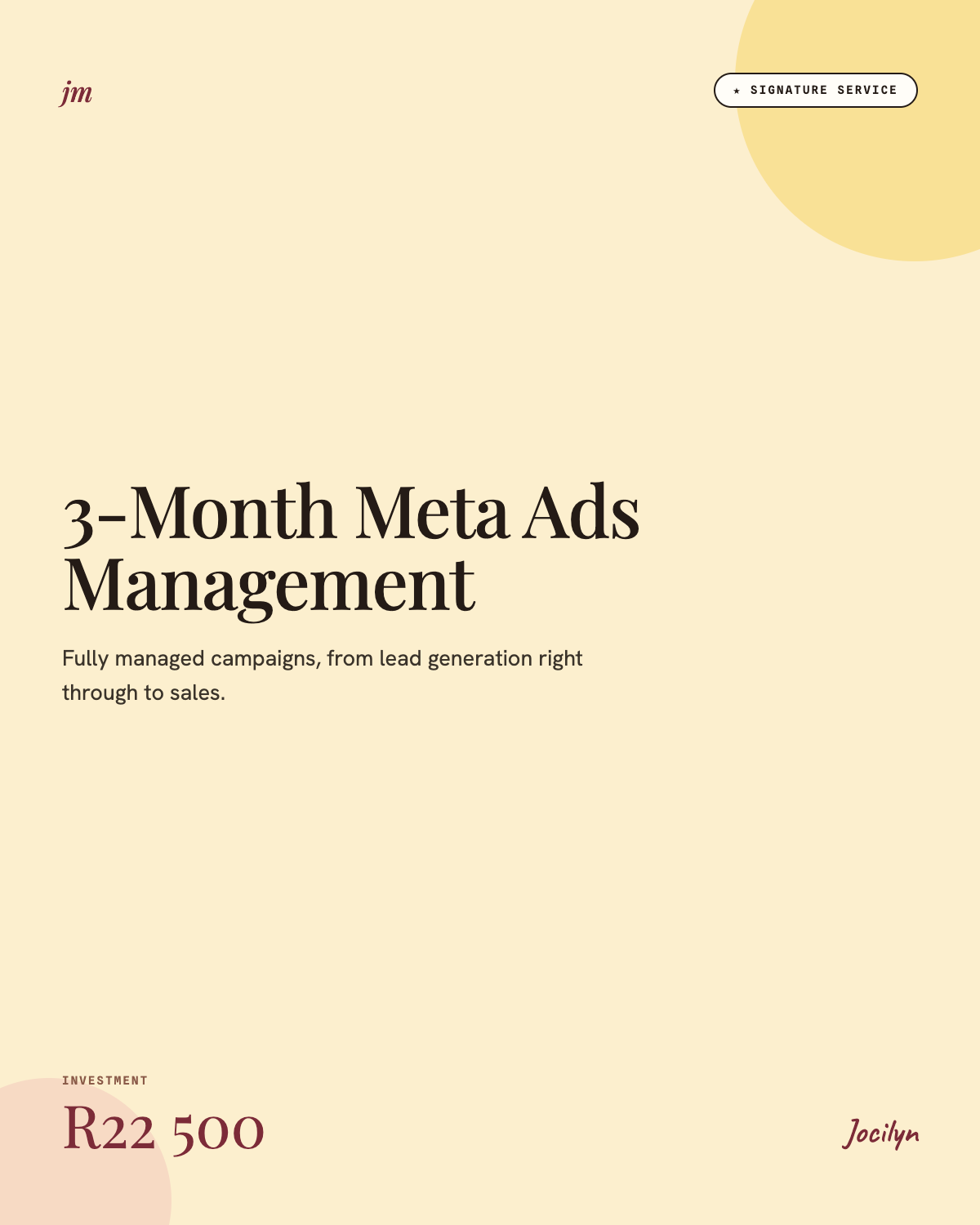 3-Month Meta Ads Management, R22 500