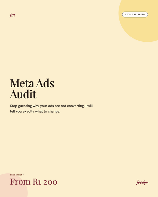 Meta Ads Audit, from R1 200