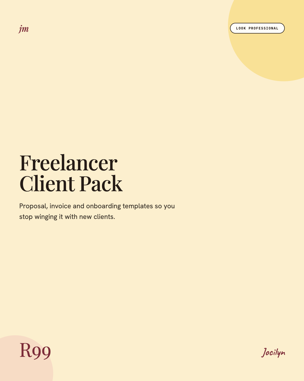 Freelancer Client Pack, R99