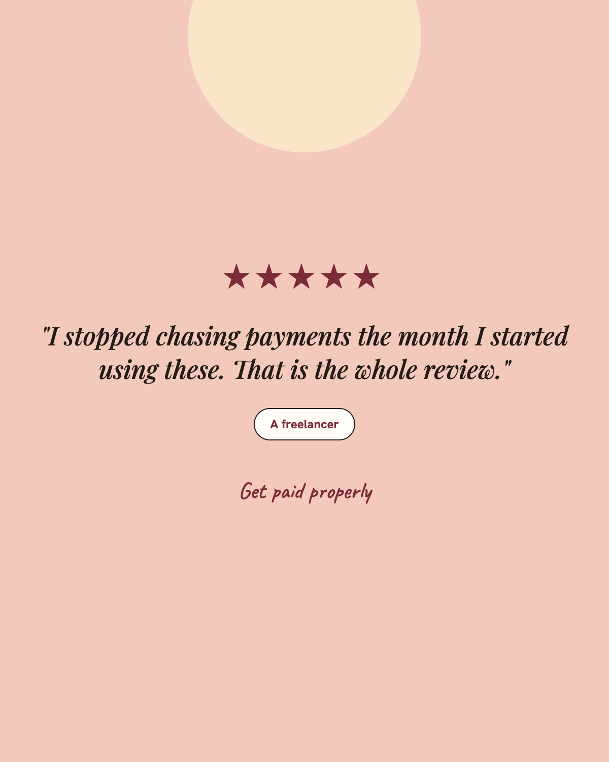 Customer review of the Freelancer Client Pack