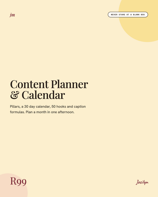 Content Planner and Calendar, R99