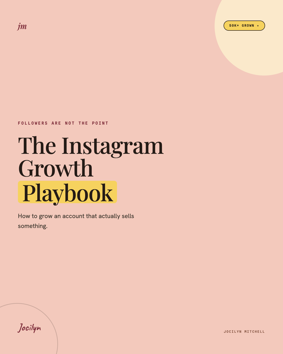 The Instagram Growth Playbook cover